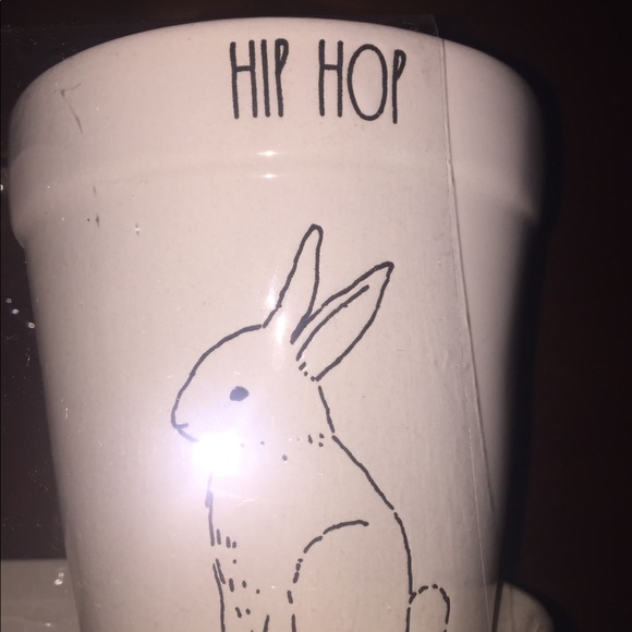 Rae Dunn Easter planter 3 pots with drainage holes and tray all ceramic - Picture 2 of 6